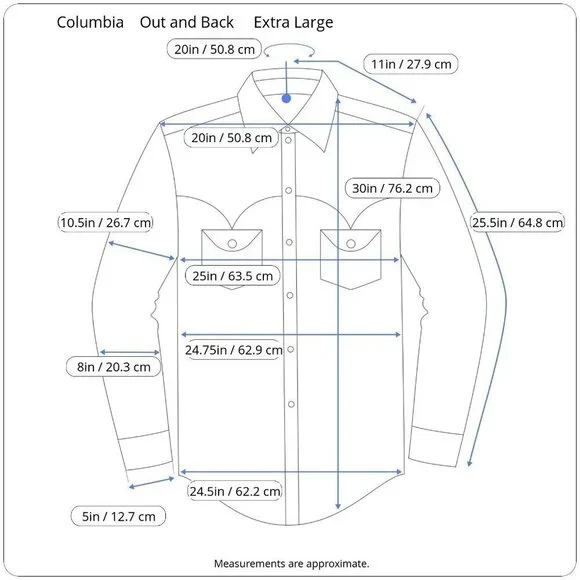 Columbia Out and Back Long Sleeve Plaid Button Down Twill Shirt Brown Green XL - Picture 15 of 16